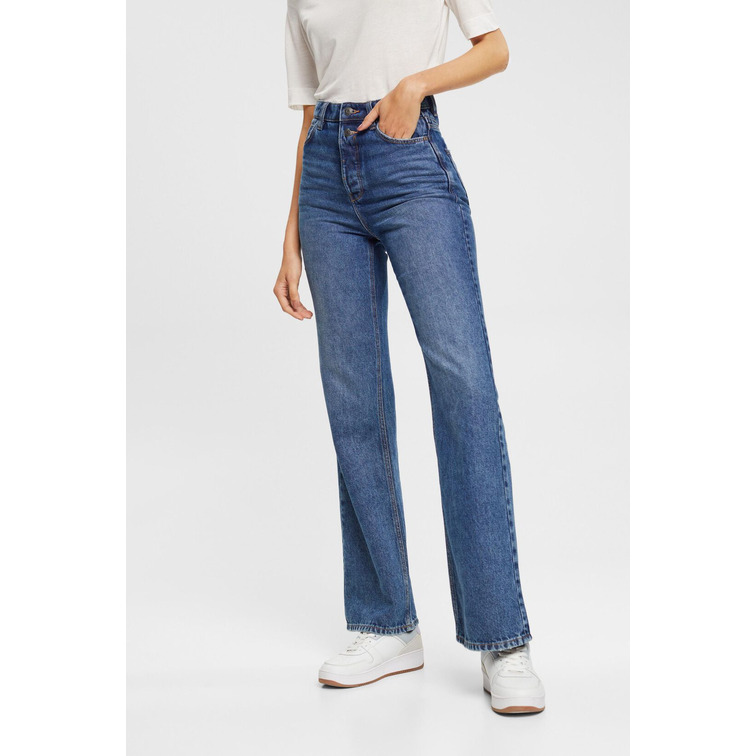 VAQUERO RETRO ACAMPANADO DE CINTURA ALTA MUJER ESPRIT