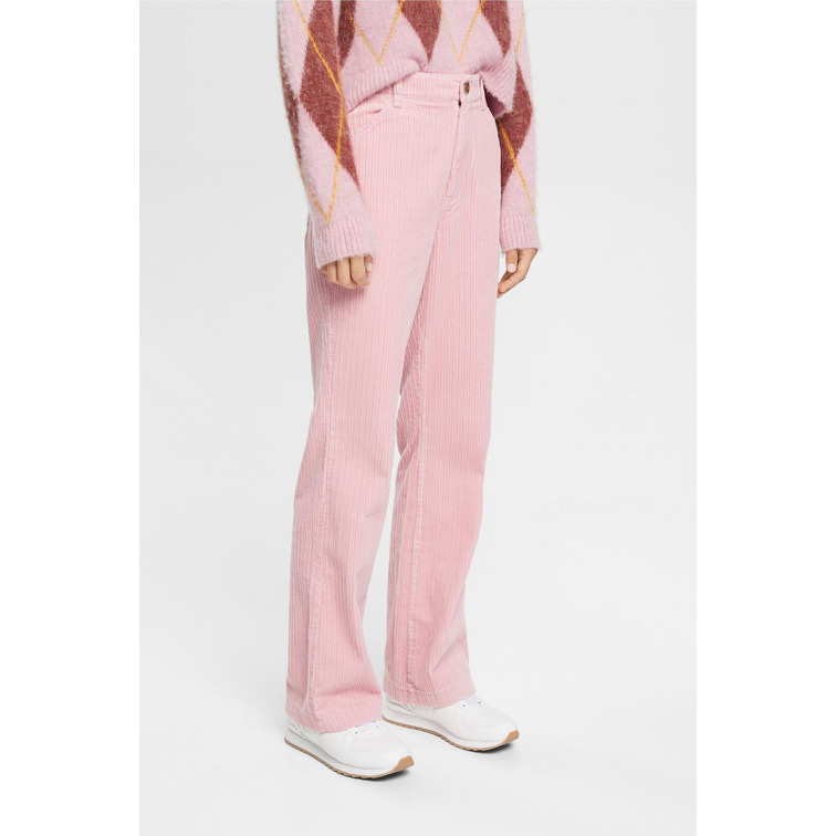 PANTALÓN ANCHO DE PANA MUJER ESPRIT