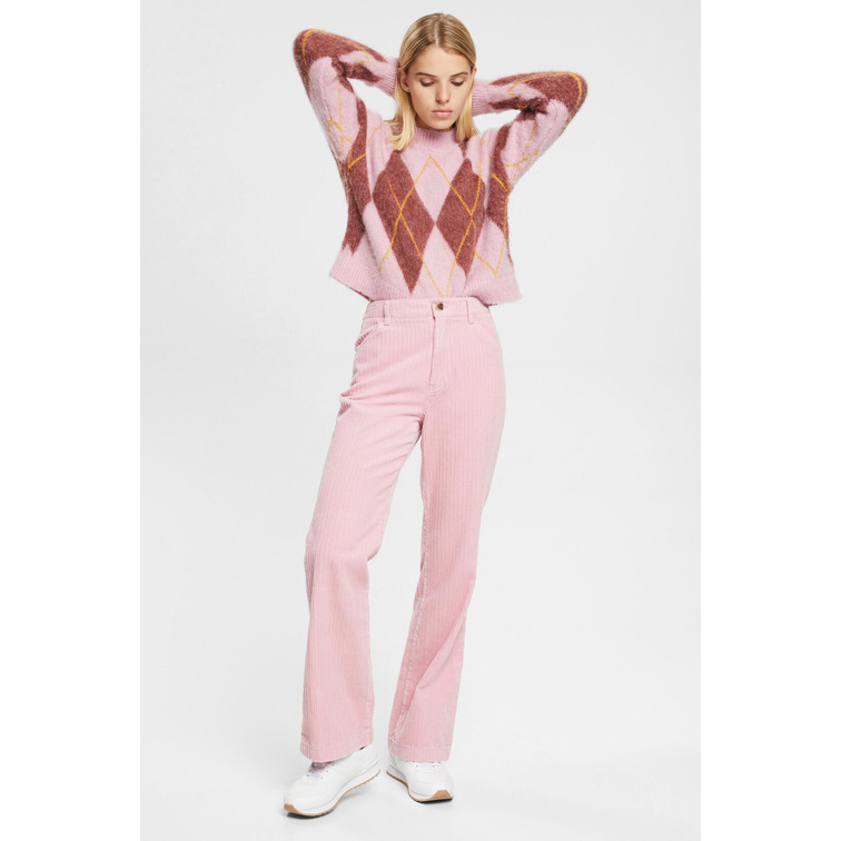 PANTALÓN ANCHO DE PANA MUJER ESPRIT