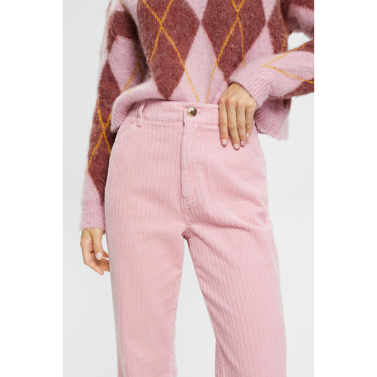 PANTALÓN ANCHO DE PANA MUJER ESPRIT