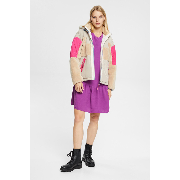 VESTIDO MINI CON ABERTURA MUJER ESPRIT