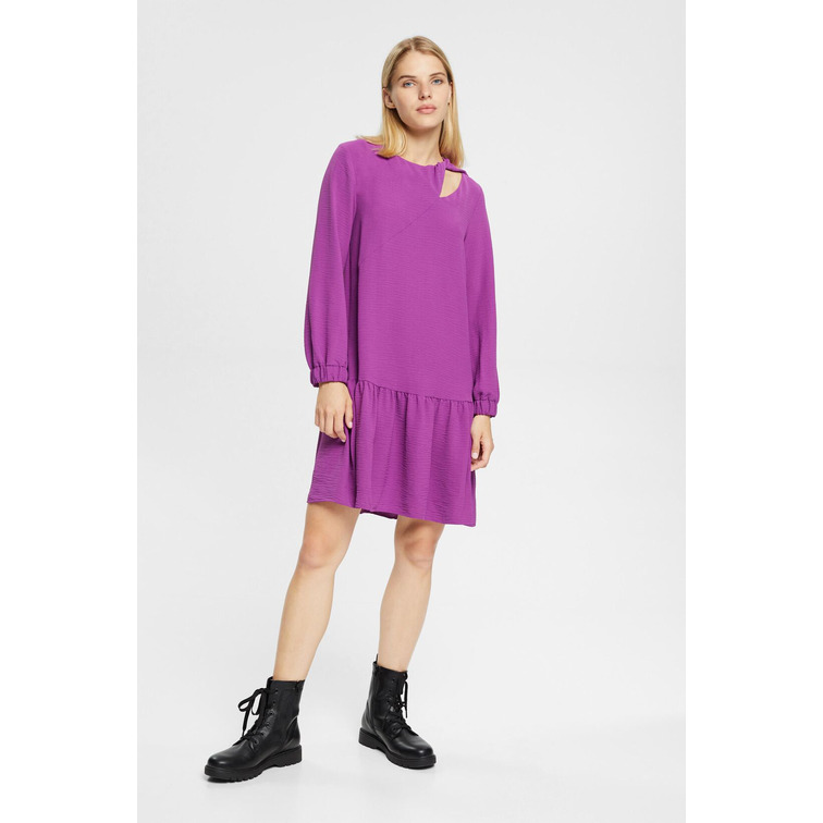 VESTIDO MINI CON ABERTURA MUJER ESPRIT