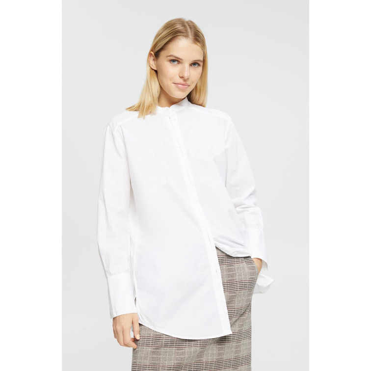 CAMISA CON CUELLO REDONDO MUJER ESPRIT