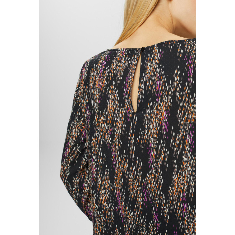 BLUSA ESTAMPADA CON ABERTURA EN LAS MANGAS MUJER ESPRIT