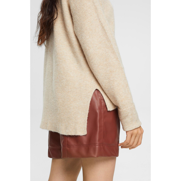 JERSEY DE PUNTO EN MEZCLA DE LANA MUJER ESPRIT