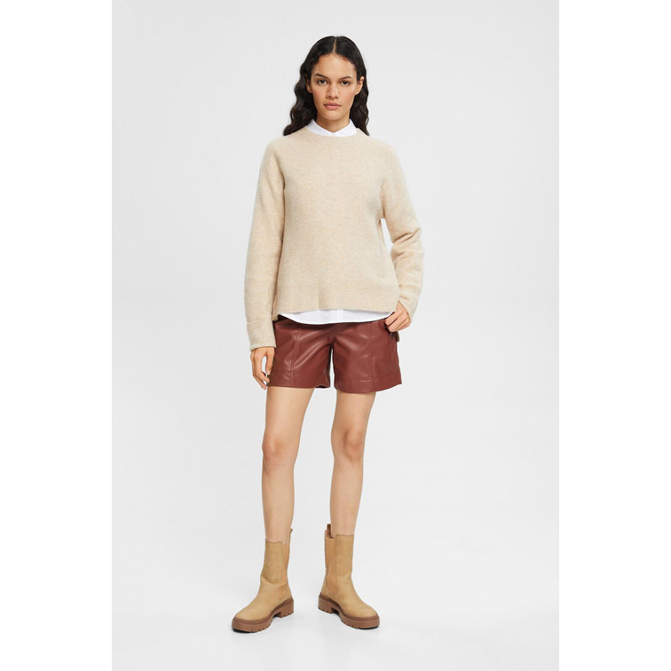 JERSEY DE PUNTO EN MEZCLA DE LANA MUJER ESPRIT