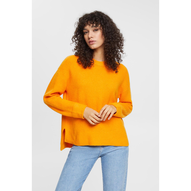 JERSEY DE PUNTO EN MEZCLA DE LANA MUJER ESPRIT