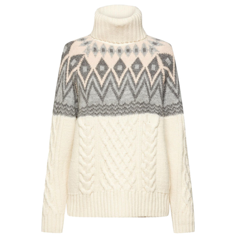 JERSEY JACQUARD DE PUNTO CON LANA MUJER ESPRIT