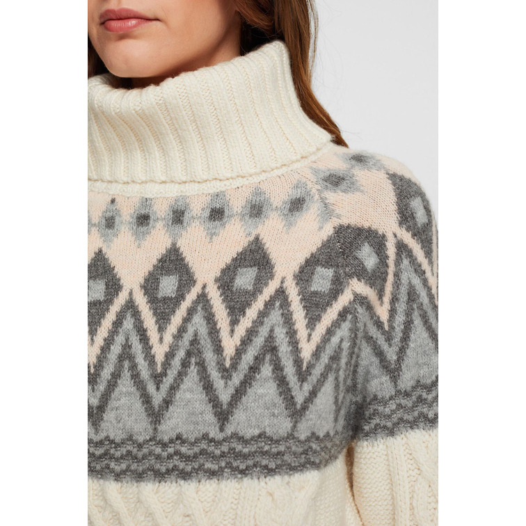 JERSEY JACQUARD DE PUNTO CON LANA MUJER ESPRIT
