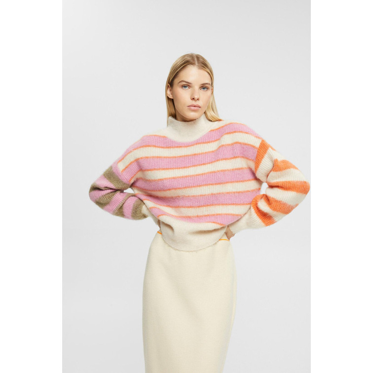 JERSEY A RAYAS EN MEZCLA DE LANA MUJER ESPRIT