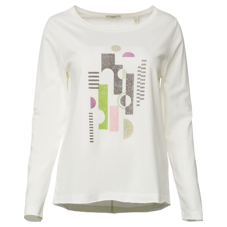 CAMISETA DE MANGA LARGA CON ESTAMPADO MUJER ESPRIT