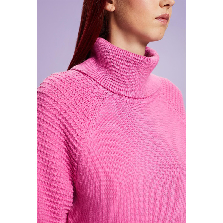 JERSEY DE ALGODÓN CON CUELLO ALTO MUJER ESPRIT