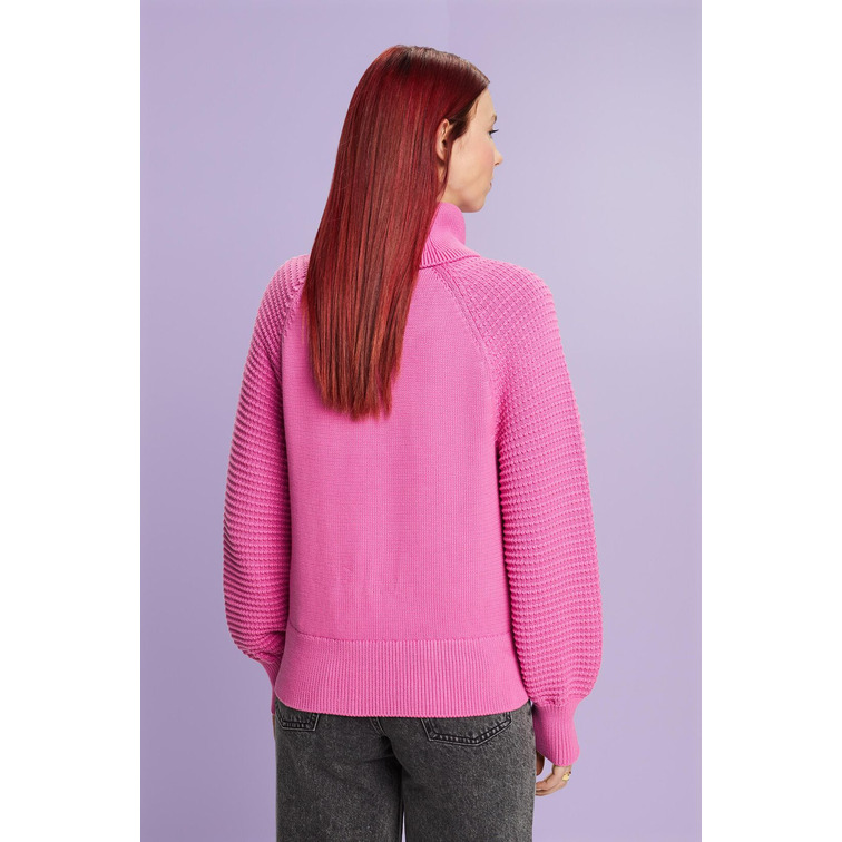 JERSEY DE ALGODÓN CON CUELLO ALTO MUJER ESPRIT