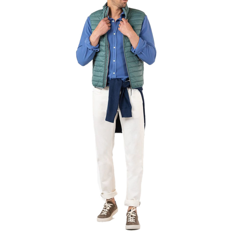 CHALECO ACOLCHADO BÁSICO VERDE HOMBRE EL GANSO