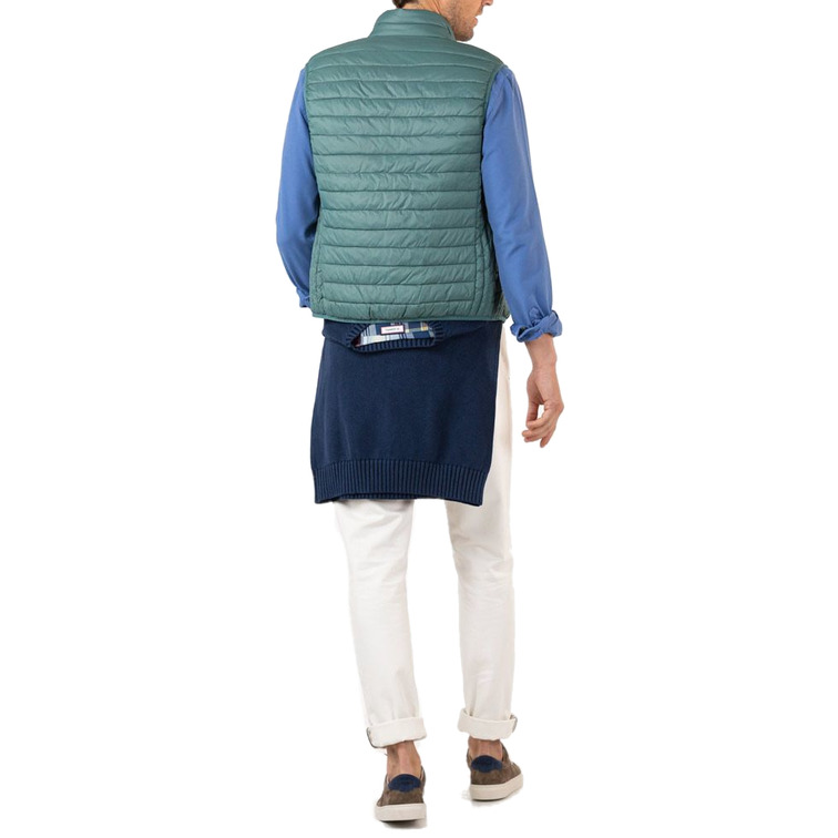 CHALECO ACOLCHADO BÁSICO VERDE HOMBRE EL GANSO