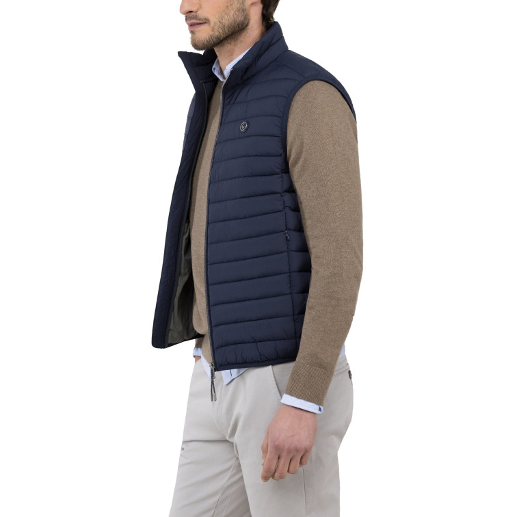 CAZADORA HOMBRE  EL GANSO CHALECO BÁSICO ACOLCHADO MARIN
