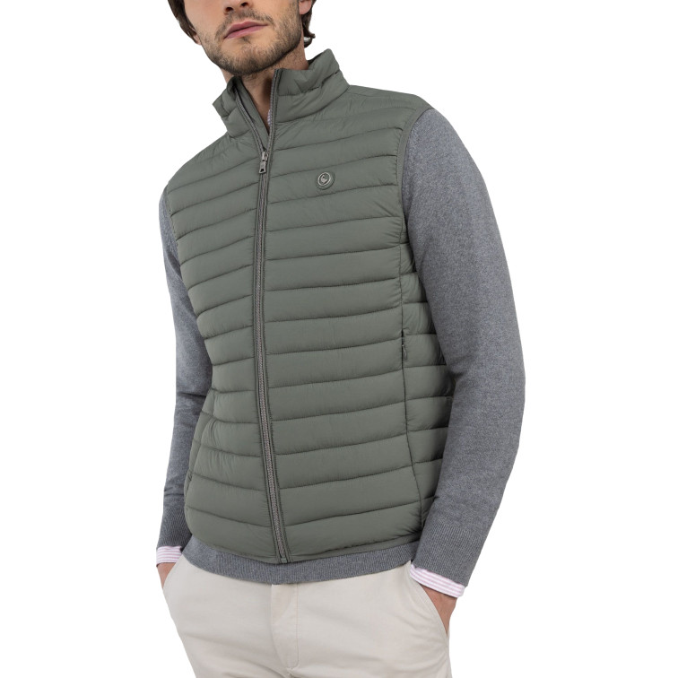 CAZADORA HOMBRE  EL GANSO CHALECO BÁSICO ACOLCHADO VERDE