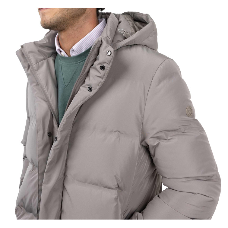 CAZADORA HOMBRE  EL GANSO ABRIGO PLUMAS LARGO BEIGE