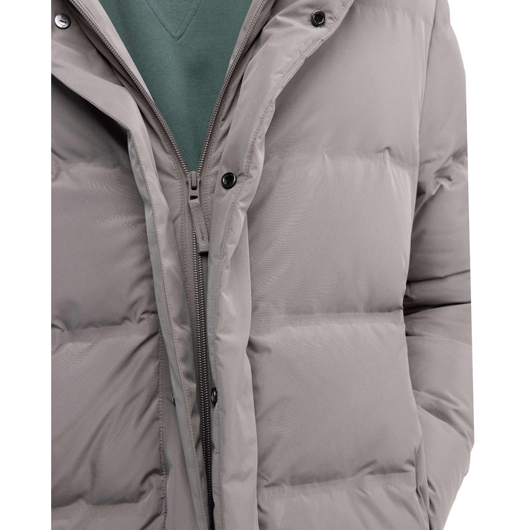 CAZADORA HOMBRE  EL GANSO ABRIGO PLUMAS LARGO BEIGE