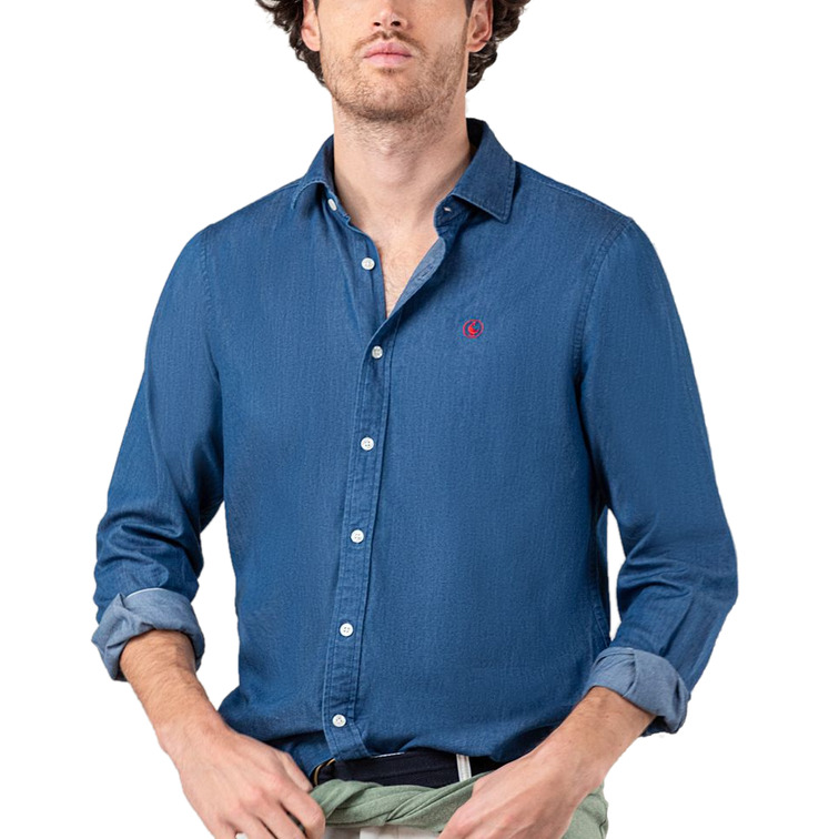 CAMISA HOMBRE  GANSO CAMISA DENIM DOBLE TINTURA