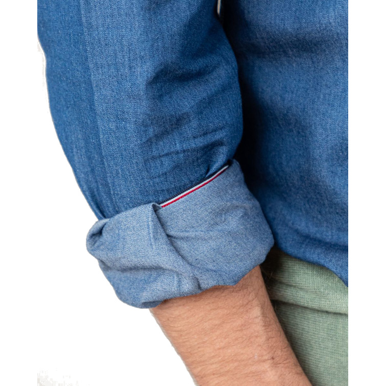 CAMISA HOMBRE  GANSO CAMISA DENIM DOBLE TINTURA