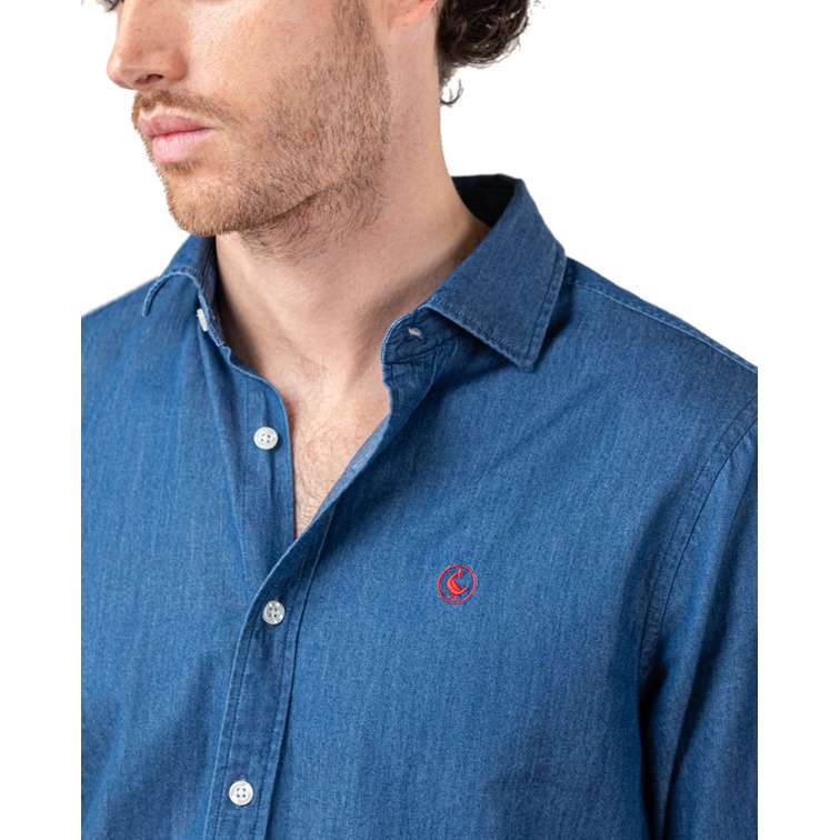 CAMISA HOMBRE  GANSO CAMISA DENIM DOBLE TINTURA
