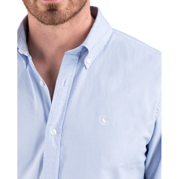 CAMISA HOMBRE EL GANSO DE ALGODÓN GARMENT DYED
