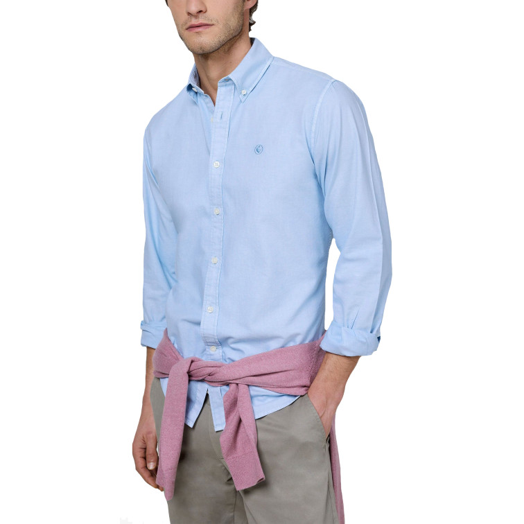 CAMISA HOMBRE  EL GANSO CAMISA ALGODÓN GARMENT DYED BU