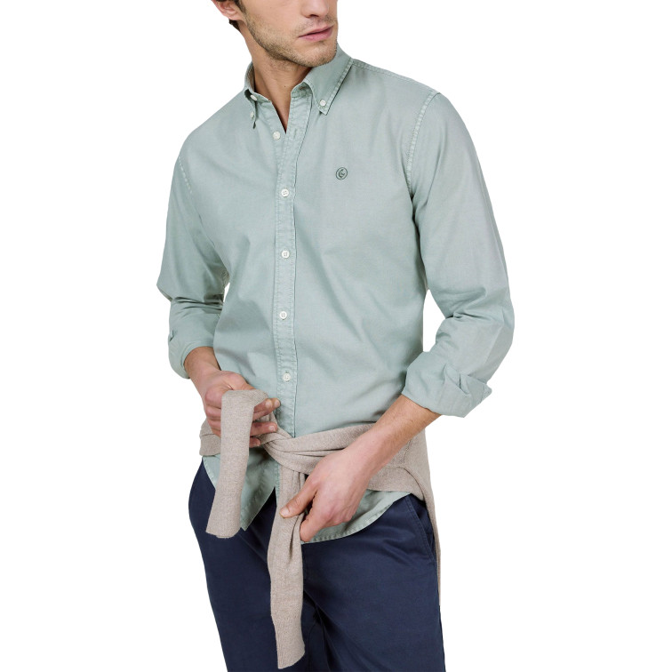 CAMISA HOMBRE  EL GANSO CAMISA ALGODÓN GARMENT DYED BU