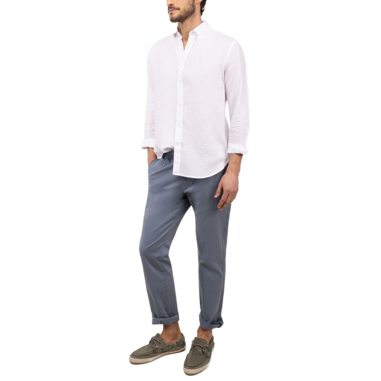 CAMISA HOMBRE  EL GANSO CAMISA LINO GARMENT DYED BUTTO