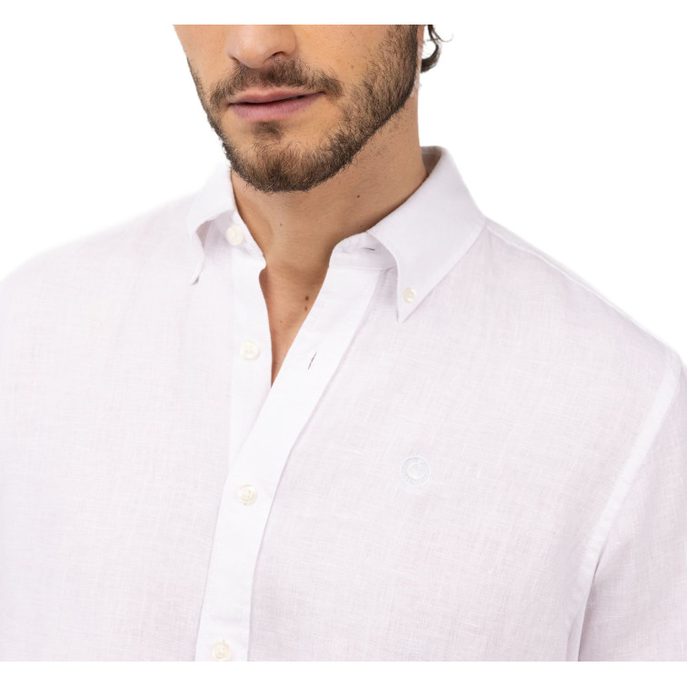 CAMISA HOMBRE  EL GANSO CAMISA LINO GARMENT DYED BUTTO