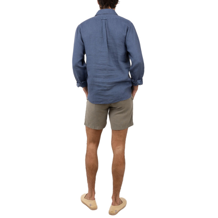 CAMISA HOMBRE  EL GANSO CAMISA POLERA LINO MARINO