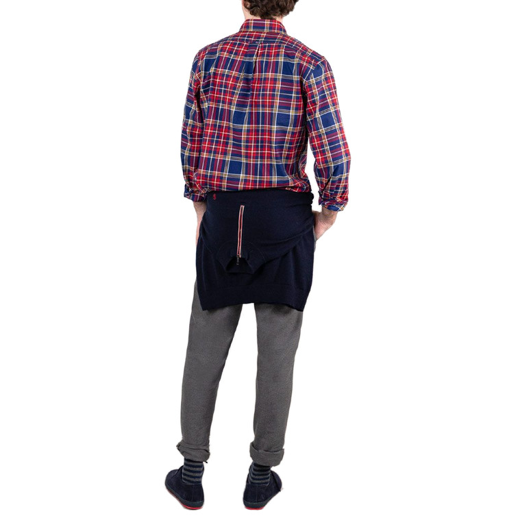 CAMISA ESTAMPADA A CUADROS TARTÁN HOMBRE EL GANSO