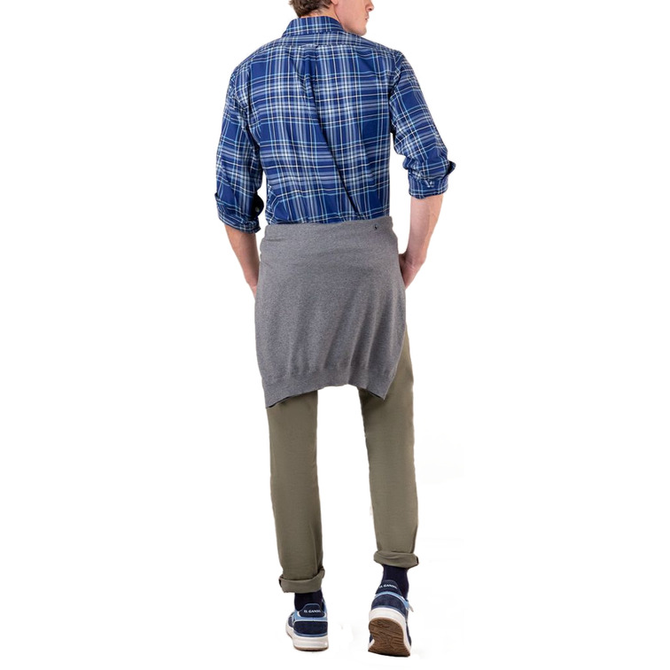 CAMISA ESTAMPADA A CUADROS TARTÁN HOMBRE EL GANSO