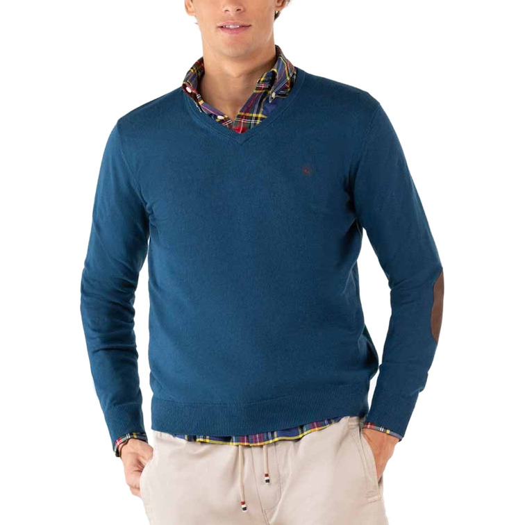 JERSEY DE CUELLO PICO CON CODERAS HOMBRE EL GANSO