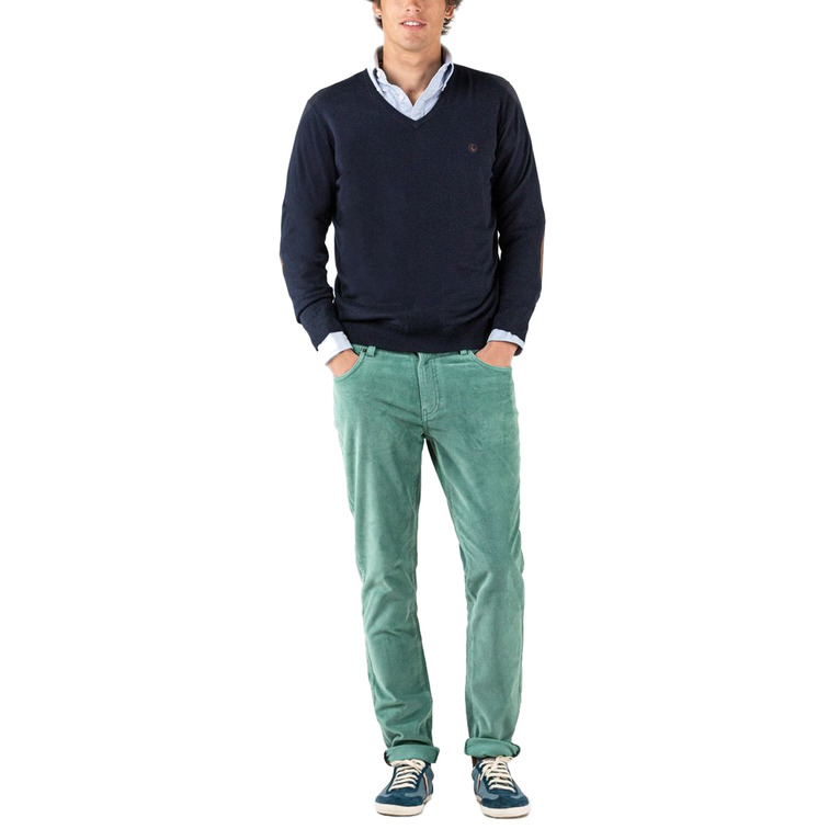 JERSEY CUELLO PICO CON CODERAS HOMBRE EL GANSO