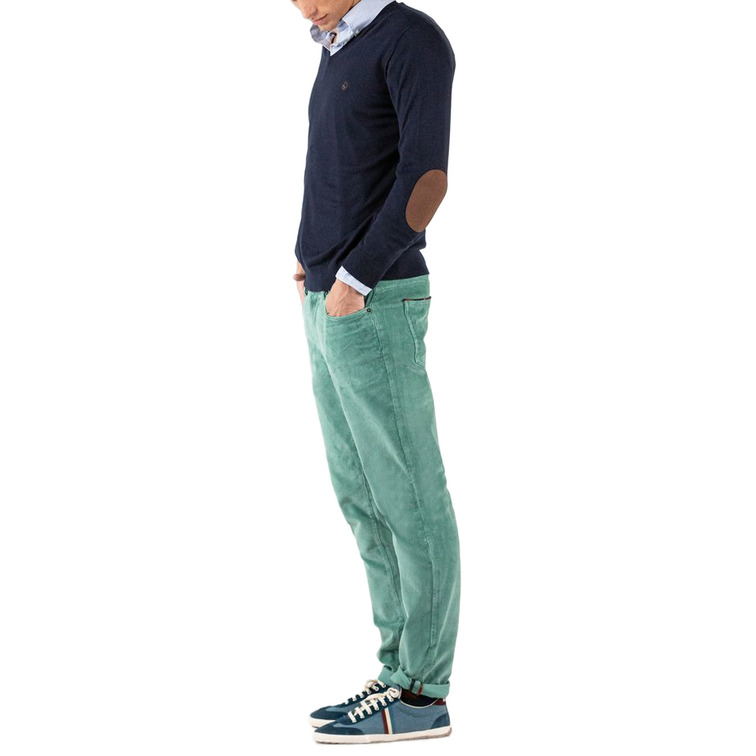 JERSEY CUELLO PICO CON CODERAS HOMBRE EL GANSO