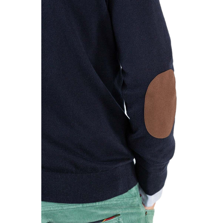 JERSEY CUELLO PICO CON CODERAS HOMBRE EL GANSO