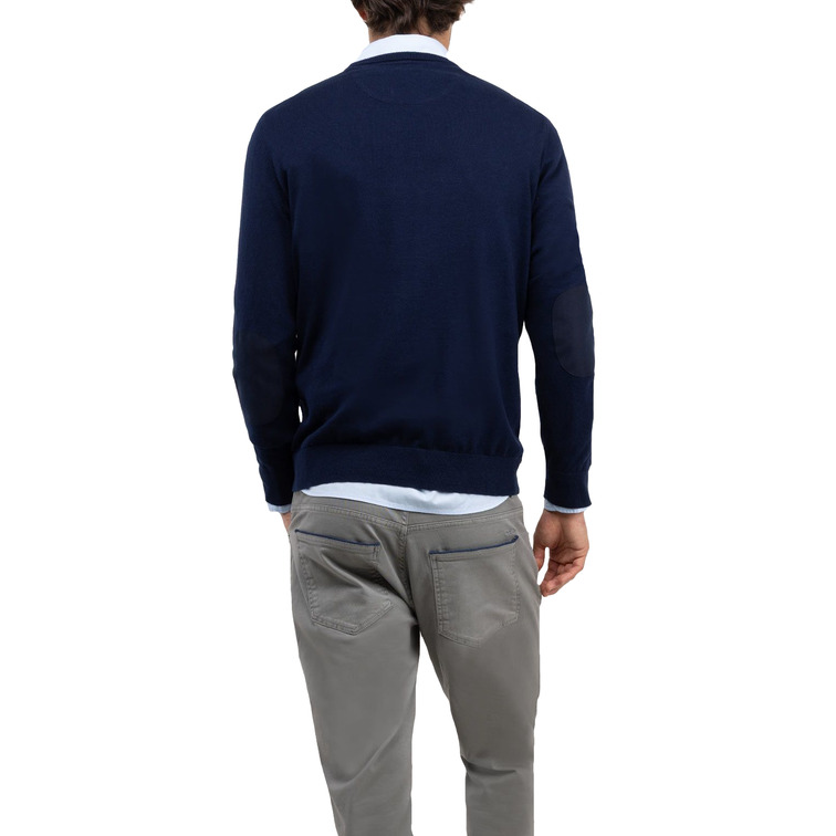 JERSEY HOMBRE  EL GANSO JERSEY CUELLO PICO CODERAS MAR