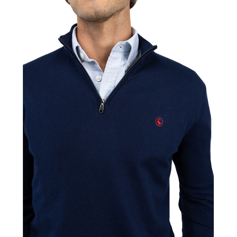 JERSEY HOMBRE  EL GANSO JERSEY CUELLO CAMIONERO MARINO