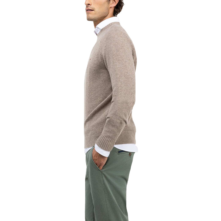 JERSEY HOMBRE  EL GANSO JERSEY MERINO CUELLO CAJA BEIG