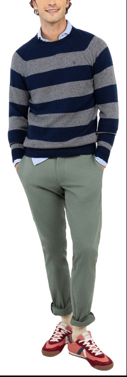 JERSEY HOMBRE EL GANSO RAYAS CUELLO CAJA