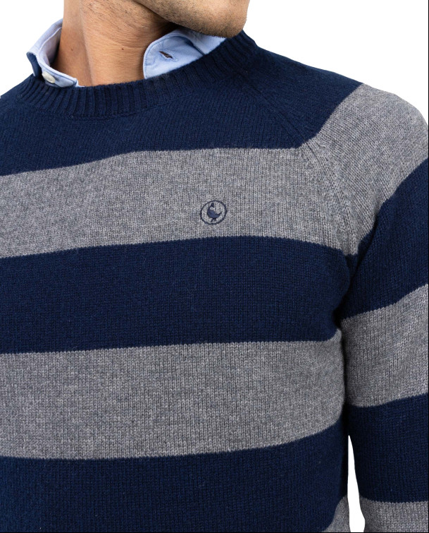 JERSEY HOMBRE EL GANSO RAYAS CUELLO CAJA