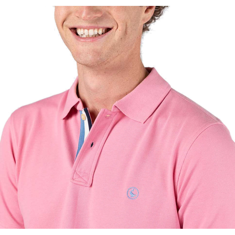 POLO HOMBRE  EL GANSO POLO PIQUE SHORT SLEEVE PINK