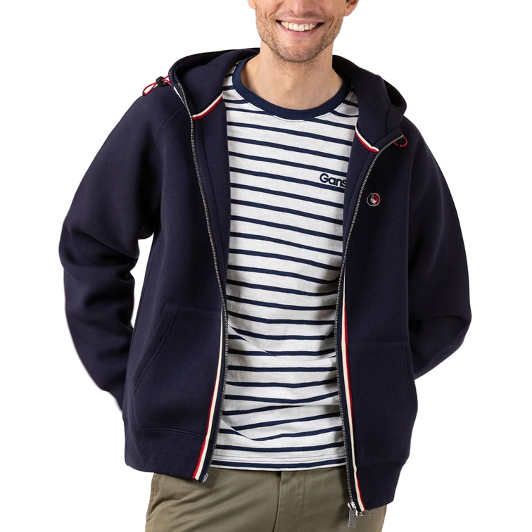 SUDADERA CON CAPUCHA Y CREMALLERA HOMBRE EL GANSO