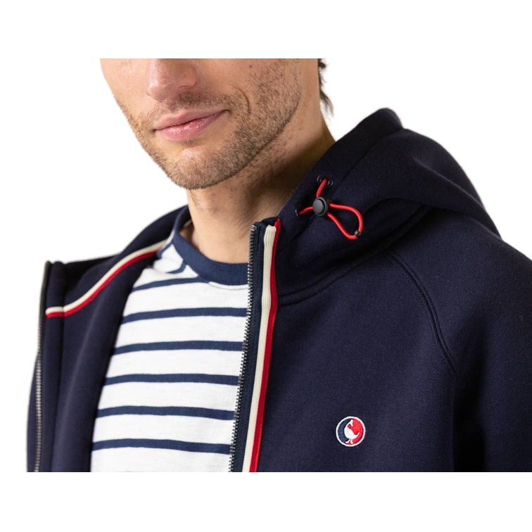 SUDADERA CON CAPUCHA Y CREMALLERA HOMBRE EL GANSO