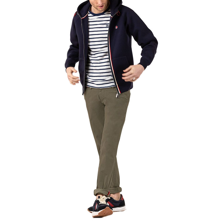 SUDADERA CON CAPUCHA Y CREMALLERA HOMBRE EL GANSO