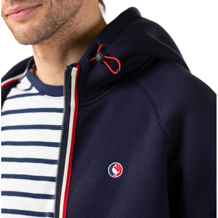 SUDADERA CON CAPUCHA Y CREMALLERA HOMBRE EL GANSO