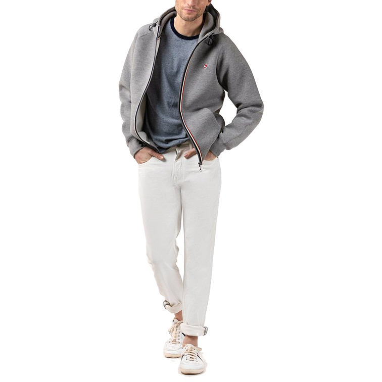 SUDADERA CON CAPUCHA Y CREMALLERA HOMBRE EL GANSO