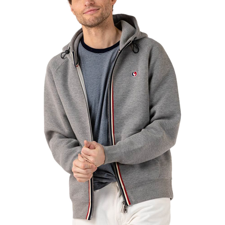 SUDADERA CON CAPUCHA Y CREMALLERA HOMBRE EL GANSO